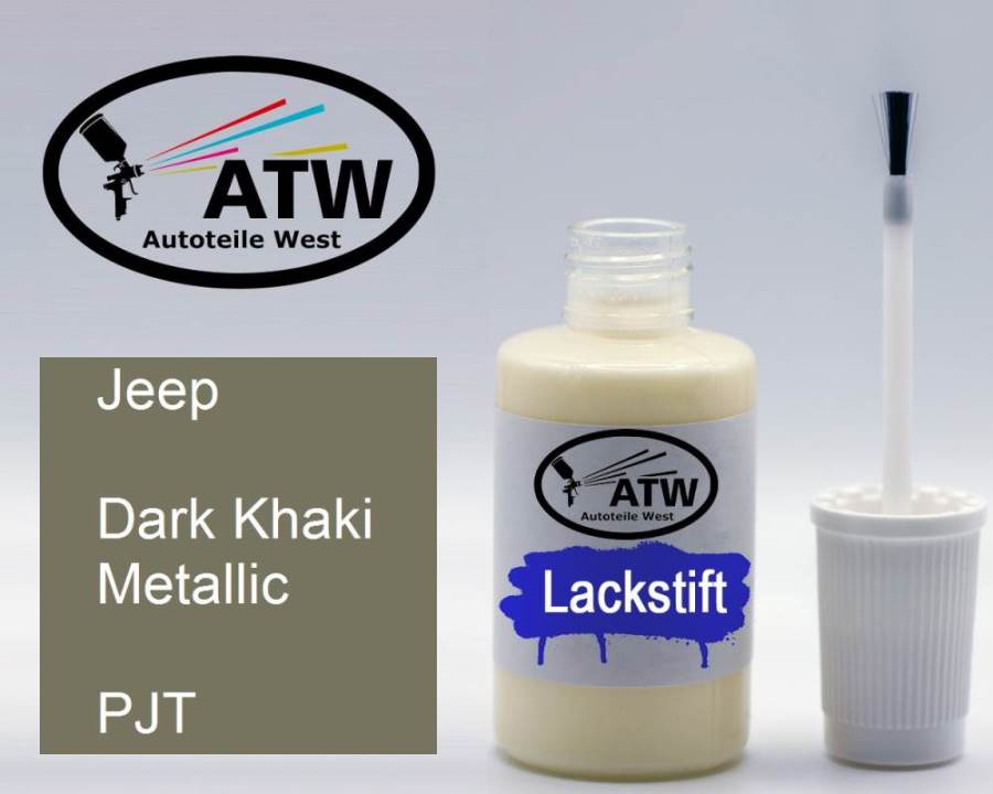 Jeep, Dark Khaki Metallic, PJT: 20ml Lackstift, von ATW Autoteile West.